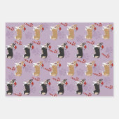 Christmas Corgi Geschenkpapier Set (Vorderseite)