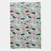 Christmas Corgi Hunde Küche Handtuch (Vertikal)