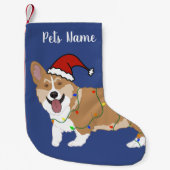 Christmas Corgi Kleiner Weihnachtsstrumpf (Vorderseite)