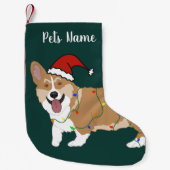 Christmas Corgi Kleiner Weihnachtsstrumpf (Vorderseite)