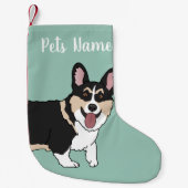 Christmas Corgi Kleiner Weihnachtsstrumpf (Vorderseite)