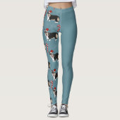 Christmas Corgi Pup Leggings (Vorderseite)