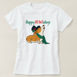 Christmas Corgi Singing T - Shirt