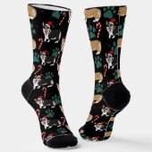 Christmas Corgi Socken (Gewinkelt)