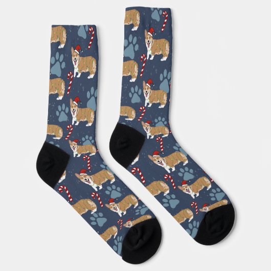 Christmas Corgi Socken (Rechts)