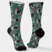 Christmas Corgi Socken (Gewinkelt)