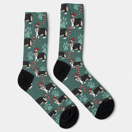 Christmas Corgi Socken (Rechts)