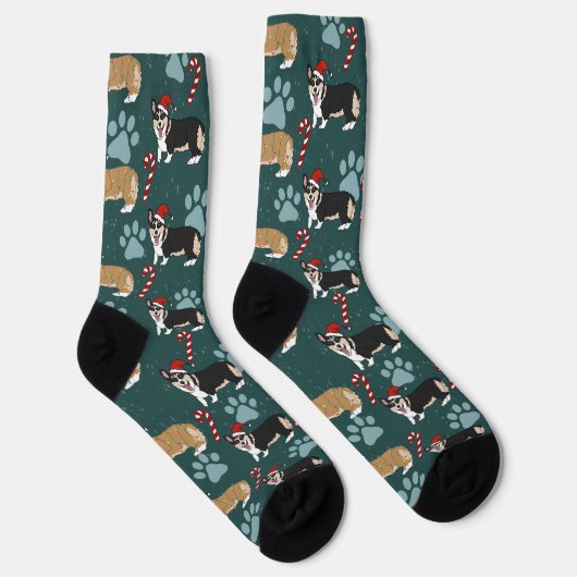 Christmas Corgi Socken (Rechts)