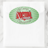 CHRISTMAS CORONER OVALER AUFKLEBER (Tasche)