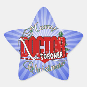 CHRISTMAS CORONER Stern-Aufkleber