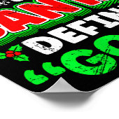 Christmas Costume Dear Santa Define Good Funny Poster (Ecke)