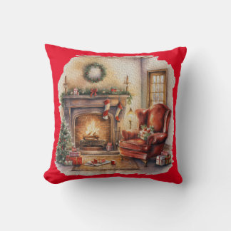 Christmas Cosy Zuhause Throw Kissen 16"x16"