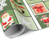 Christmas Countdown Advent Calendar Geschenkpapier (Rolleneckpunkt)