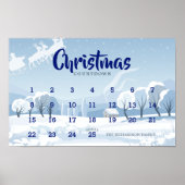 Christmas Countdown Advent Calendar Poster (Vorne)