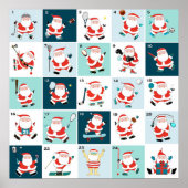 Christmas Countdown Advent Calendar Poster (Vorne)