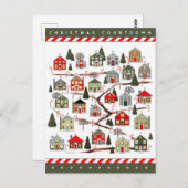 Christmas Countdown Advent Calendar Postkarte (Vorne/Hinten)