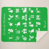 Christmas Countdown Advent Calendar Sherpadecke (Vorderseite (Horizontal))