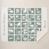 Christmas Countdown Advent Calendar Sherpadecke (Vorderseite (Horizontal))