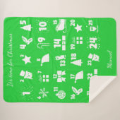 Christmas Countdown Advent Calendar Sherpadecke (Vorderseite (Horizontal))