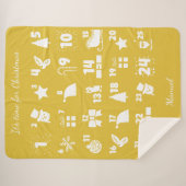 Christmas Countdown Advent Calendar Sherpadecke (Vorderseite (Horizontal))