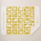 Christmas Countdown Advent Calendar Sherpadecke (Vorderseite (Horizontal))