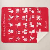 Christmas Countdown Advent Calendar Sherpadecke (Vorderseite (Horizontal))