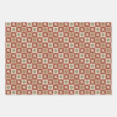 Christmas Country Star Quilt Blocks Geschenkpapier Set (Vorderseite 2)