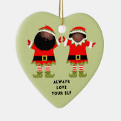 Christmas Couple Collectible Keramik Ornament (Rechts)