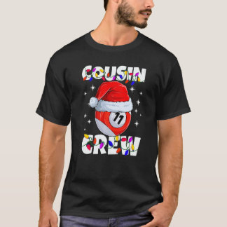 Christmas Cousin Crew 11 Ball Billiard Pajamas Fam T-Shirt