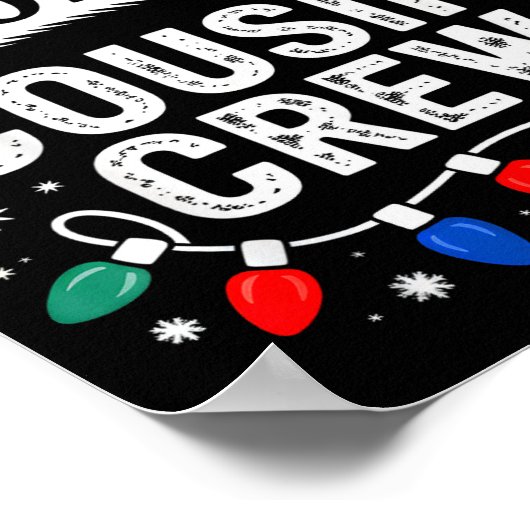 Christmas Cousin Crew 2025 Matching Xmas Family Pa Poster (Ecke)