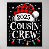 Christmas Cousin Crew 2025 Matching Xmas Family Pa Poster (Vorne)