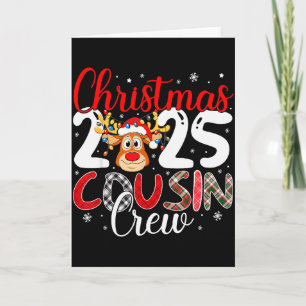 Christmas Cousin Crew 2025 passende Weihnachts-Xma Karte