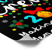 Christmas Cousin Crew 2025 Santa Kids Men Women Fa Poster (Ecke)