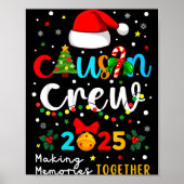 Christmas Cousin Crew 2025 Santa Kids Men Women Fa Poster (Vorne)