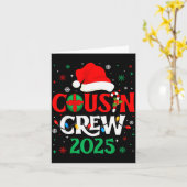 Christmas Cousin Crew 2025 Xmas Funny Matching Fam Karte (Gelbe Blume)