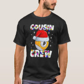 Christmas Cousin Crew 9 Ball Billiard Pajamas Fami T-Shirt (Vorderseite)