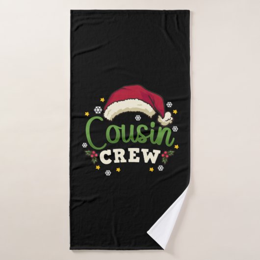 Christmas Cousin Crew Badehandtuch (Badehandtuch)