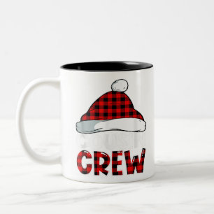 Christmas Cousin Crew Buffalo Red Plaid Pajamas Fa Zweifarbige Tasse