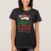 Christmas Cousin Crew Buffalo Red Plaid Santa Xmas T-Shirt (Vorderseite)