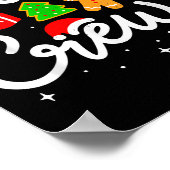 Christmas Cousin Crew Candy Cane Family Matching H Poster (Ecke)