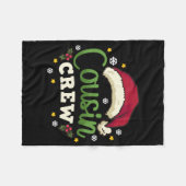 Christmas Cousin Crew Fleecedecke (Vorderseite (Horizontal))