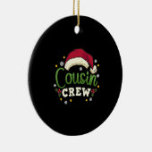 Christmas Cousin Crew Keramik Ornament (Rechts)