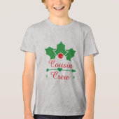 Christmas Cousin Crew Tri-Blend Shirt (Vorderseite)