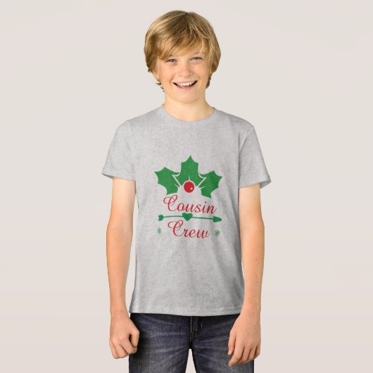 Christmas Cousin Crew Tri-Blend Shirt (Vorderseite voll)