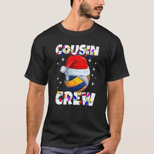 Christmas Cousin Crew Volley Ball Pajamas Family X T-Shirt (Vorderseite)