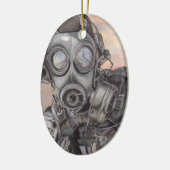 Christmas Covid Pandemie Keramik Ornament (Links)