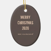 Christmas Covid Pandemie Keramik Ornament (Hinten)