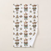 Christmas Cowboy Badhandtuch Set (Handtuch)