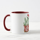 Christmas Cowboy Boots Cactus Tasse (Links)