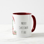 Christmas Cowboy Boots Cactus Tasse (VorderseiteRechts)